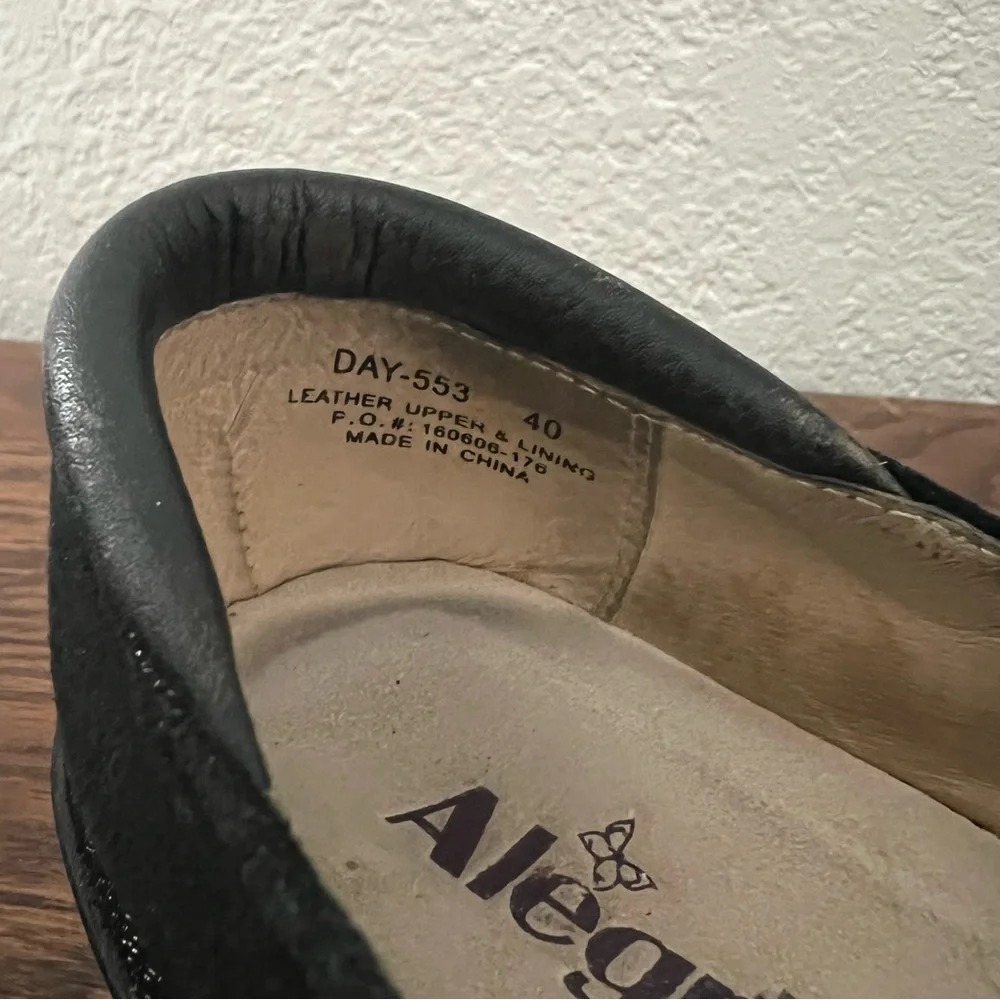 Alegria Dayna Pewter Fleurette Floral Mary Jane Platform Clogs EU 40